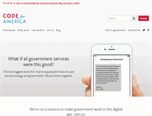 Tablet Screenshot of codeforamerica.org